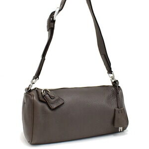 Prada Shoulder Bag DAINO Leather Fumo Gray Brown